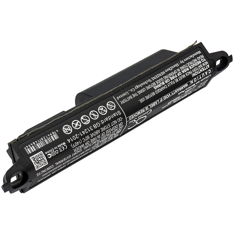 Li-ion Speaker Battery for BOSE, 11.1V, 3400mAh, Compatible Models: 404600, Soundlink, Soundlink II, SoundTouch 20
Li-ion Speaker Battery for BOSE, 11.1V, 3400mAh, Compatible Models: 404600, Soundlink, Soundlink II, SoundTouch 20