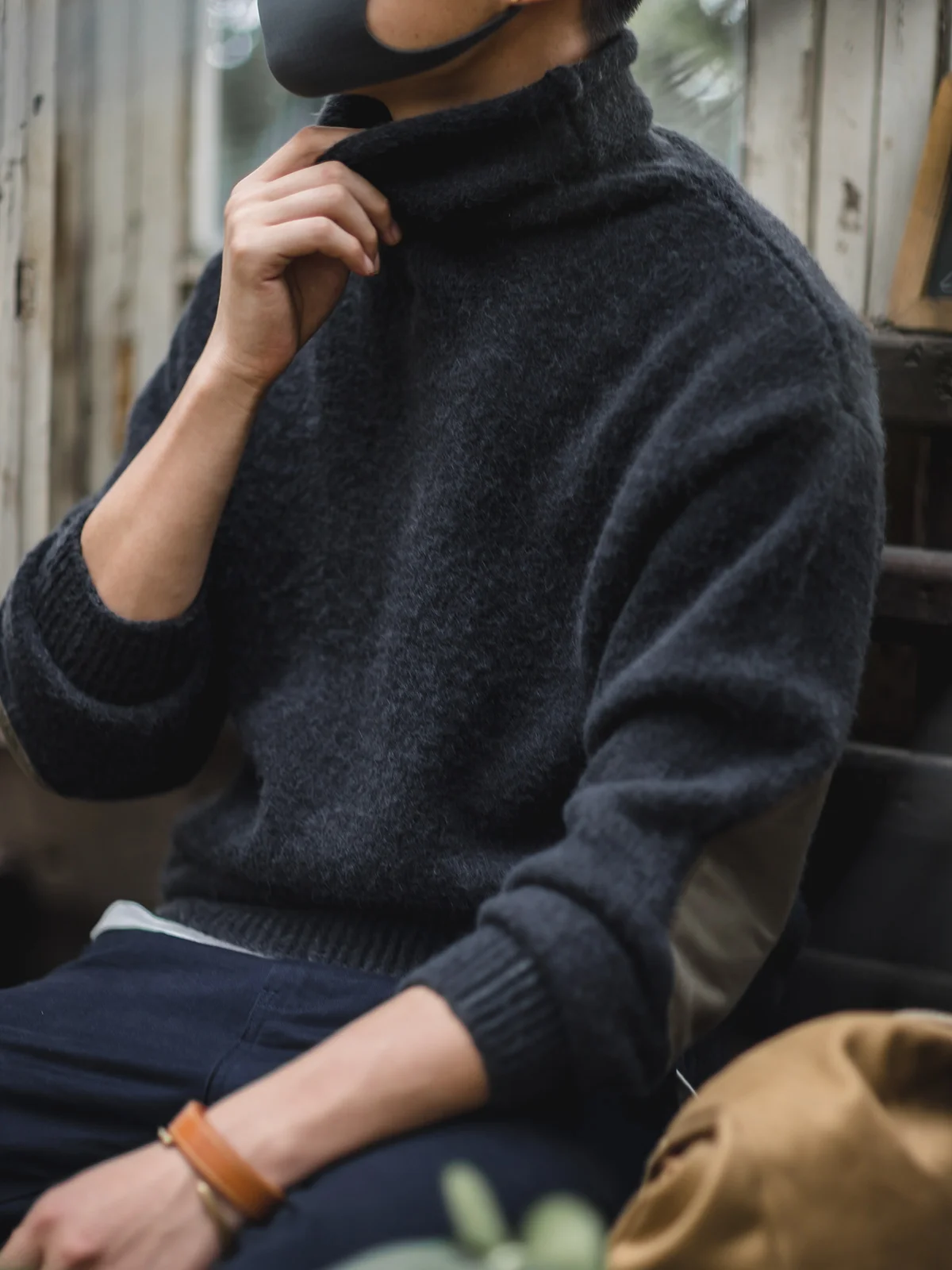 Вязаный свитер Maden Thiened с высоким воротником M Base irt Retro American Sle Camere Long Sve Comfortable Fit C...
Вязаный свитер Maden Thiened с высоким воротником M Base irt Retro American Sle Camere Long Sve Comfortable Fit C...