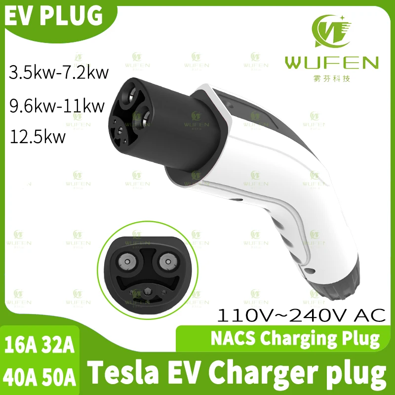 Electric Car Portable NACS Charger EV Wall Mount Charger Tesla Plug 16A 32A 40A 48A 50A for Electric vehicle Tesla Model 3 X Y S
Electric Car Portable NACS Charger EV Wall Mount Charger Tesla Plug 16A 32A 40A 48A 50A for Electric vehicle Tesla Model 3 X Y S