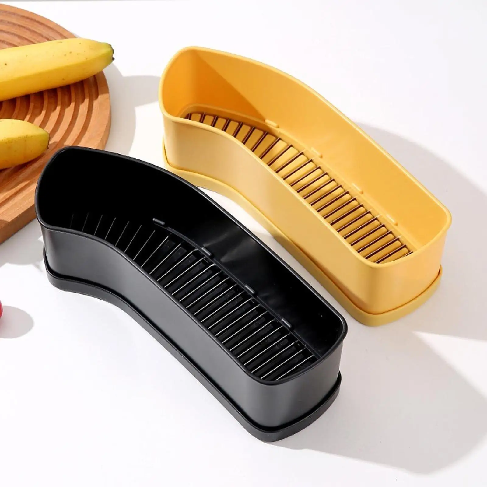 Banana Slicer Cucumber Fruit Cutter Kitchen Tool for Salads, Desserts Space
Banana Slicer Cucumber Fruit Cutter Kitchen Tool for Salads, Desserts Space