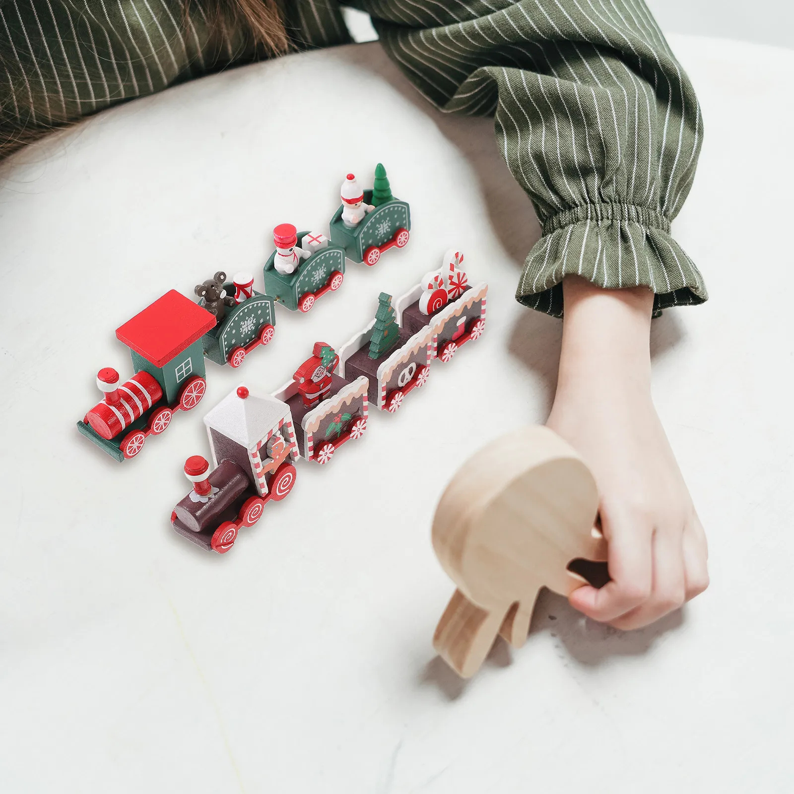 2Pcs Wooden Christmas Train Decoration Set Festive Xmas Desktop Decor for Home Office Bookshelf Holiday Party Scene Christmas
2Pcs Wooden Christmas Train Decoration Set Festive Xmas Desktop Decor for Home Office Bookshelf Holiday Party Scene Christmas