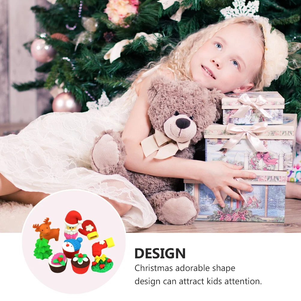 12Pcs Christmas Eraser Santa Style Fun Shaped Pencil Rubber Easy Clean Safe Portable Student School Office Stationery
12Pcs Christmas Eraser Santa Style Fun Shaped Pencil Rubber Easy Clean Safe Portable Student School Office Stationery