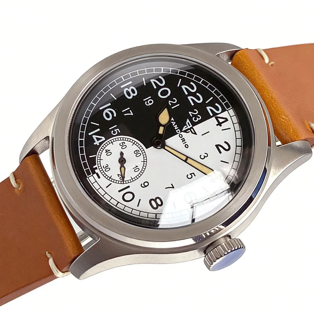 10BAR Waterproof Tandorio ST1701 Pilot Men's Watches 38mm Automatic Domed Bubble Sapphire Crystal Black-white Dial Limunous
10BAR Waterproof Tandorio ST1701 Pilot Men's Watches 38mm Automatic Domed Bubble Sapphire Crystal Black-white Dial Limunous