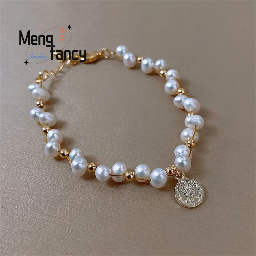 Irregular Freshwater Pearl Bracelet For Women, Baroque Coin Design Bracelet, Copper Wire Wound Pearl Jewelry, Best Friend Gift
Irregular Freshwater Pearl Bracelet For Women, Baroque Coin Design Bracelet, Copper Wire Wound Pearl Jewelry, Best Friend Gift
