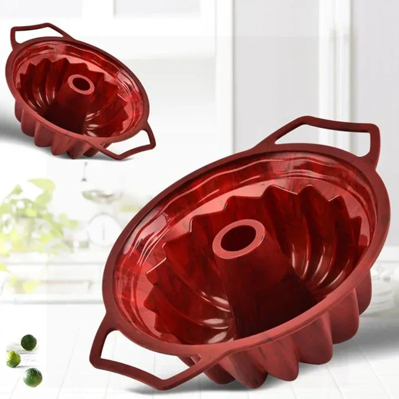 Large Bakeware Cake Molds Silicone Non-Stick Mousse Chiffon Pudding Jelly Ice Creams Red Blue Big Hollow Round Kitchen Tools
Large Bakeware Cake Molds Silicone Non-Stick Mousse Chiffon Pudding Jelly Ice Creams Red Blue Big Hollow Round Kitchen Tools
