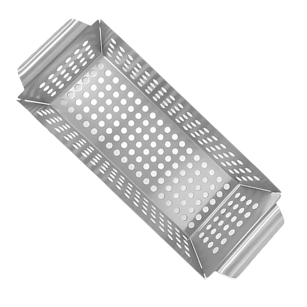 Stainless Steel Grill Pan Double Handle Multi-Function Grill Tray Camping Barbecue Accessory Reusable Grilling Veggie Basket
Stainless Steel Grill Pan Double Handle Multi-Function Grill Tray Camping Barbecue Accessory Reusable Grilling Veggie Basket