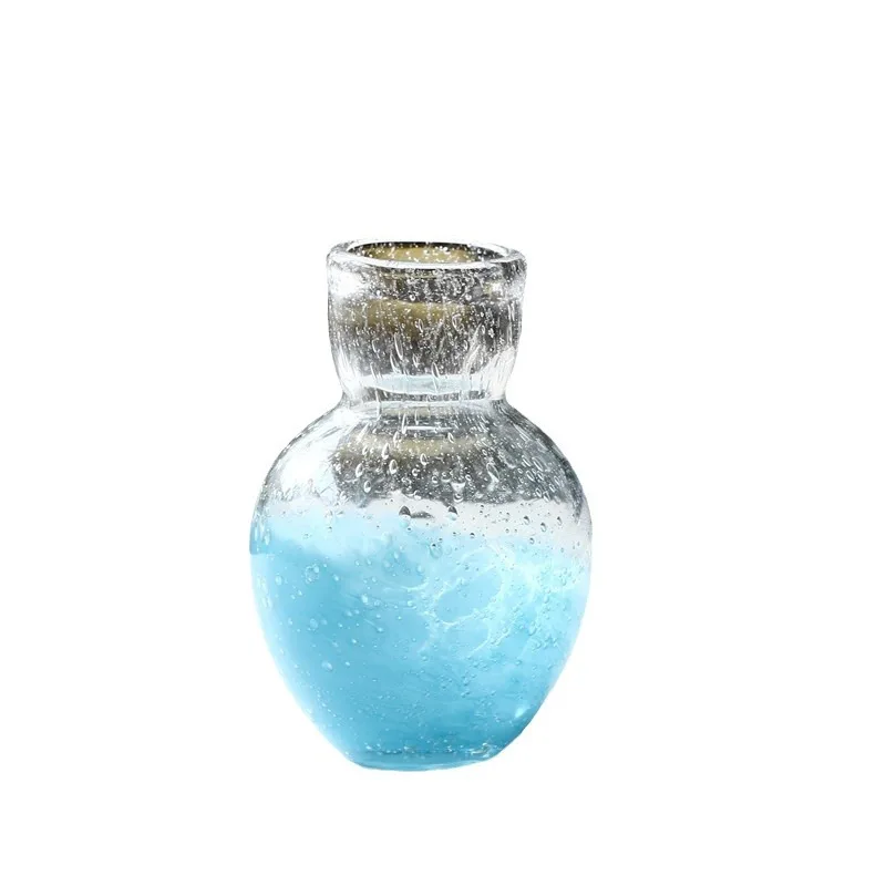 Bubble glass vase small mouth gradual change mini hydroponic vase dining table living room ornament
Bubble glass vase small mouth gradual change mini hydroponic vase dining table living room ornament