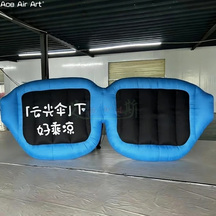 Гигантский надувной реквизит в виде очков для рекламы, мероприятий и продвижения бренда
Гигантский надувной реквизит в виде очков для рекламы, мероприятий и продвижения бренда