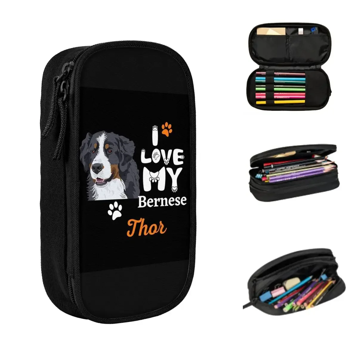 Bernese Mountain Dog Essential Pencil Cases Big Capacity Pen Bags Pen Box Pencil Pouch For Boys Girls Stationery School Office
Bernese Mountain Dog Essential Pencil Cases Big Capacity Pen Bags Pen Box Pencil Pouch For Boys Girls Stationery School Office