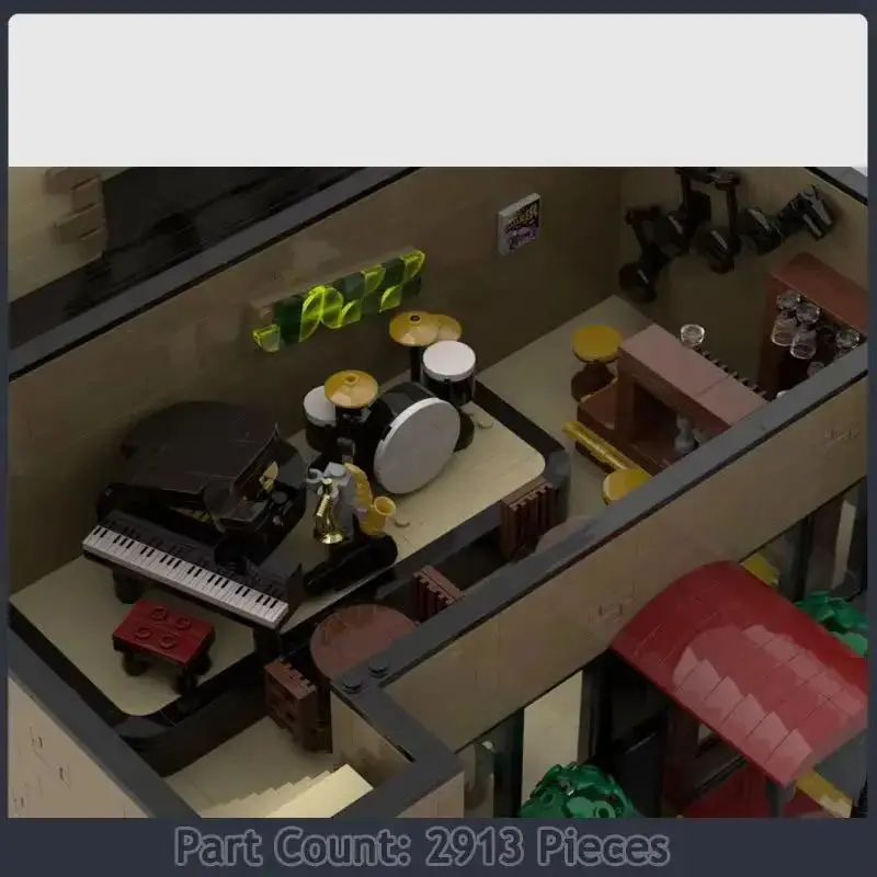 MOC City Модульная клубная модель в сборе DIY Строительные блоки Дисплей для набора Музыкальная коллекция Креативные игрушки Рождественские подарки
MOC City Модульная клубная модель в сборе DIY Строительные блоки Дисплей для набора Музыкальная коллекция Креативные игрушки Рождественские подарки