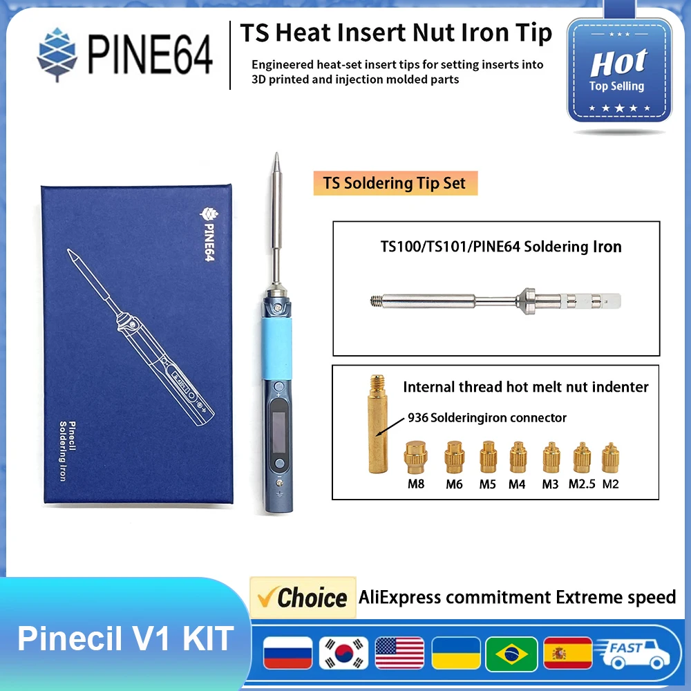 Pine64 Pinecil Soldering Iron KIT Pinecil V1 Type-C DC Adjustable Digital Temperature Solder Station Welding repair tools
Pine64 Pinecil Soldering Iron KIT Pinecil V1 Type-C DC Adjustable Digital Temperature Solder Station Welding repair tools