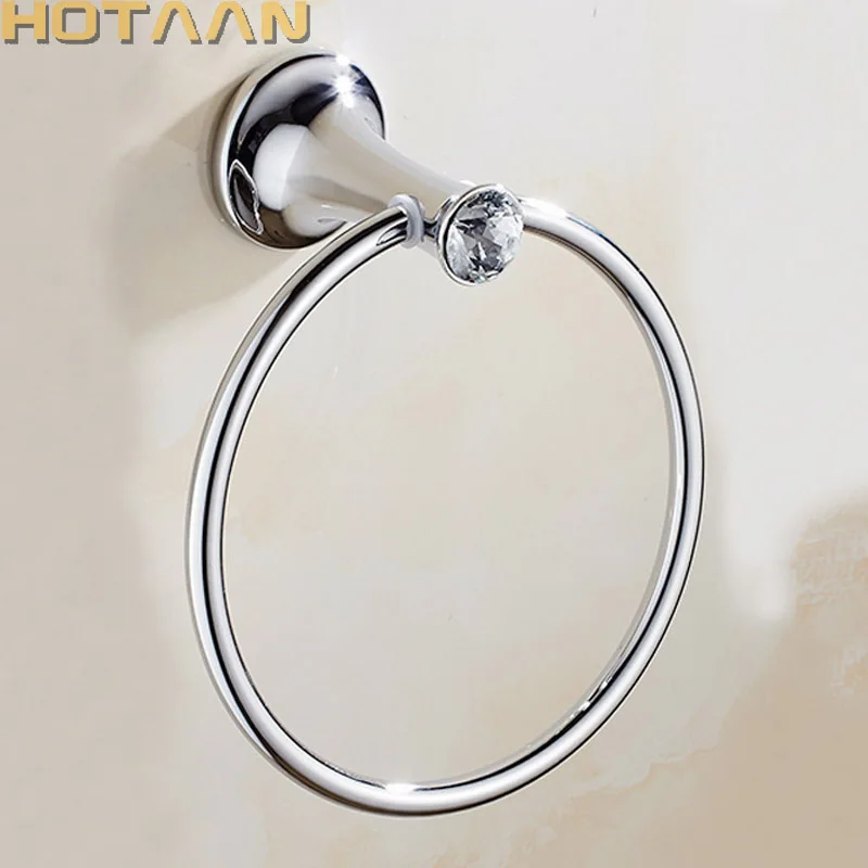 Towel Ring Chrome Bathroom towel holder, Stainless steel Wall-Mounted Round Towel Rings Crystal Towel Rack Bathroom Accessories
Towel Ring Chrome Bathroom towel holder, Stainless steel Wall-Mounted Round Towel Rings Crystal Towel Rack Bathroom Accessories