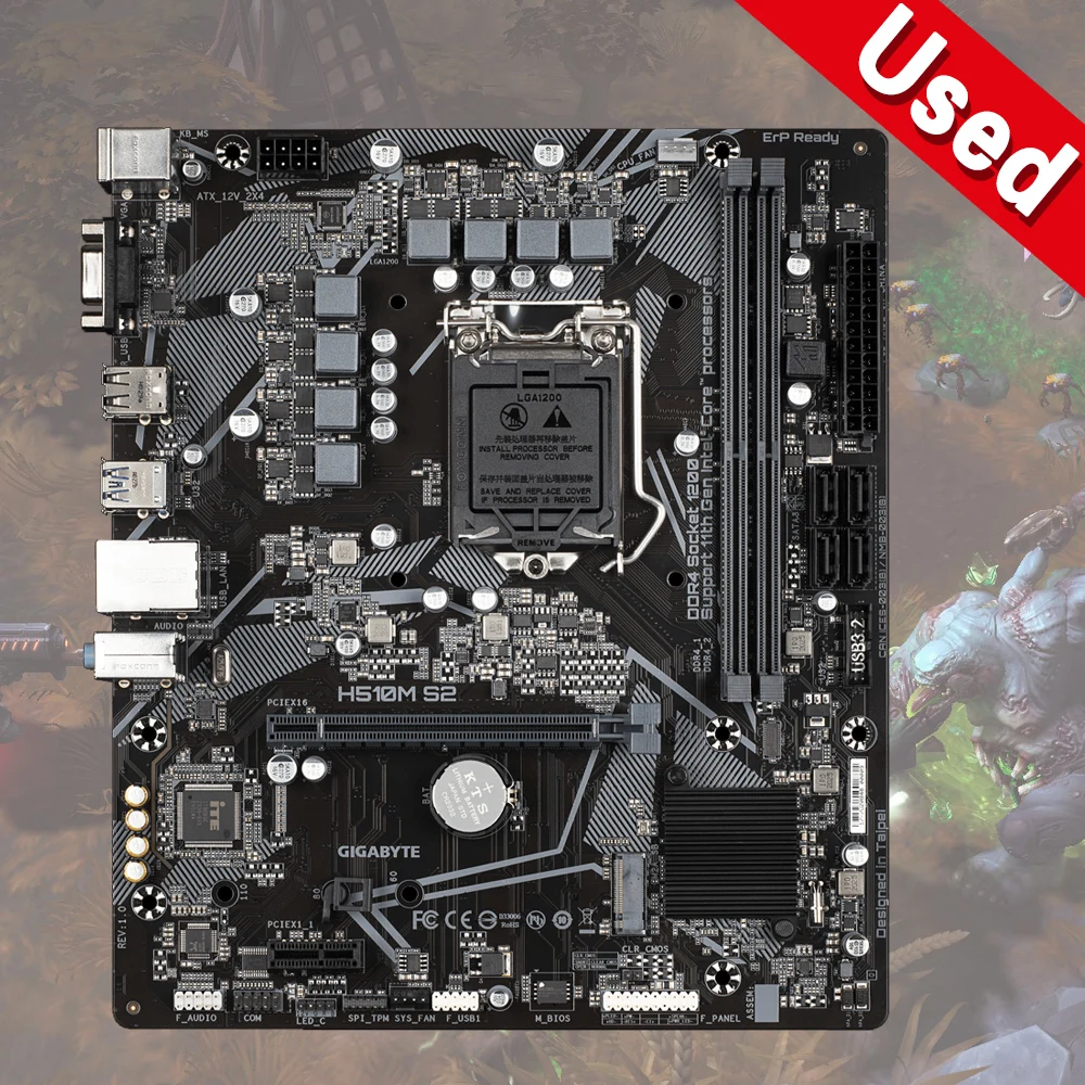 Материнская плата Gigabyte LGA 1200 H510M-S2 H510 PCI-E 4.0 2 DDR4 64 ГБ 4 SATA III Micro ATX Материнская плата 1200 USB3.2
Материнская плата Gigabyte LGA 1200 H510M-S2 H510 PCI-E 4.0 2 DDR4 64 ГБ 4 SATA III Micro ATX Материнская плата 1200 USB3.2