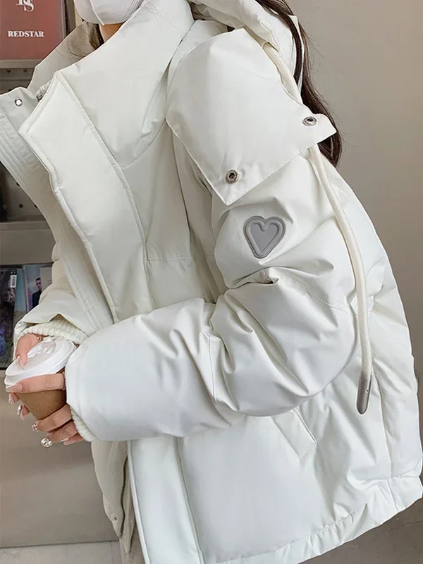 Women's ort Padded Hooded Thiened down Cotton Coat Bread Sle Winter New Arrival Korean Version Loose Fit Zipper
Women's ort Padded Hooded Thiened down Cotton Coat Bread Sle Winter New Arrival Korean Version Loose Fit Zipper