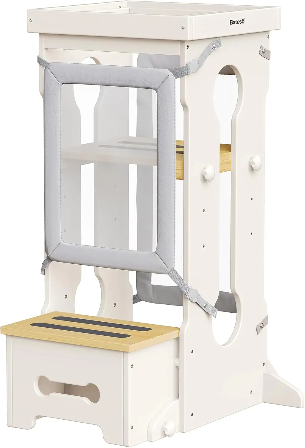 Step Stool For Toddlers, Two Removable Protection Nets, Kids Step Stool With Standing Platform Of 4 Adjustable Heights, Toddler
Step Stool For Toddlers, Two Removable Protection Nets, Kids Step Stool With Standing Platform Of 4 Adjustable Heights, Toddler