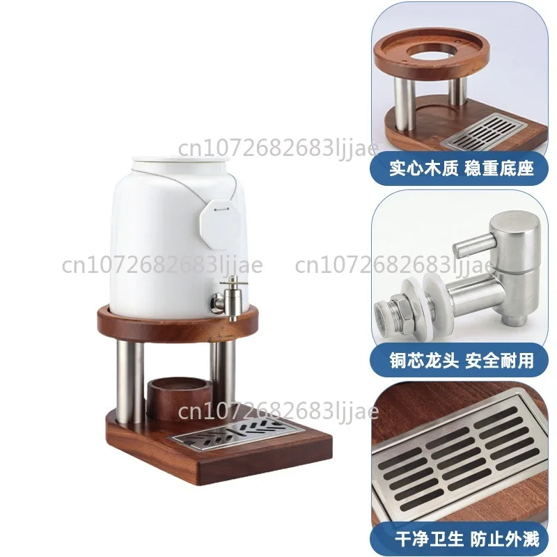 Wood Milk Soy Milk Faucet Tripod Insulation Alcohol Electric Heating Ceramic Large Capacity Heating Buffet 10L
Wood Milk Soy Milk Faucet Tripod Insulation Alcohol Electric Heating Ceramic Large Capacity Heating Buffet 10L