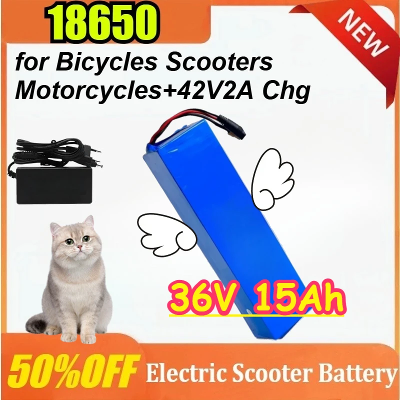 Newly 36V 15Ah 18650 Li-ion Battery Pack with BMS 10S3P Built-in Battery for Bicycles Scooters Motorcycles+42V2A Chg
Newly 36V 15Ah 18650 Li-ion Battery Pack with BMS 10S3P Built-in Battery for Bicycles Scooters Motorcycles+42V2A Chg