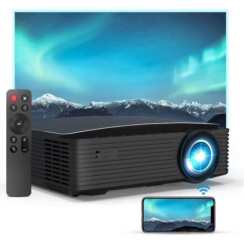 PJ20 Outdoor Projector, Movie Projector with WiFi and Bluetooth, Native 1080P, Dolby_Audio Sound Support, Compatible w/TV Stick
PJ20 Outdoor Projector, Movie Projector with WiFi and Bluetooth, Native 1080P, Dolby_Audio Sound Support, Compatible w/TV Stick