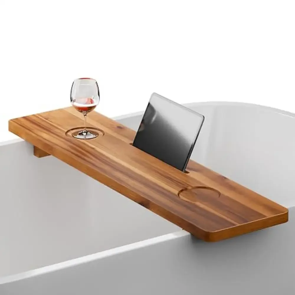 Bamboo Bath Tray Table 35x9 Large Bathtub Caddy Rack Wooden Phone Tablet Wine Glass Holder Spa Organizer.
Bamboo Bath Tray Table 35x9 Large Bathtub Caddy Rack Wooden Phone Tablet Wine Glass Holder Spa Organizer.
