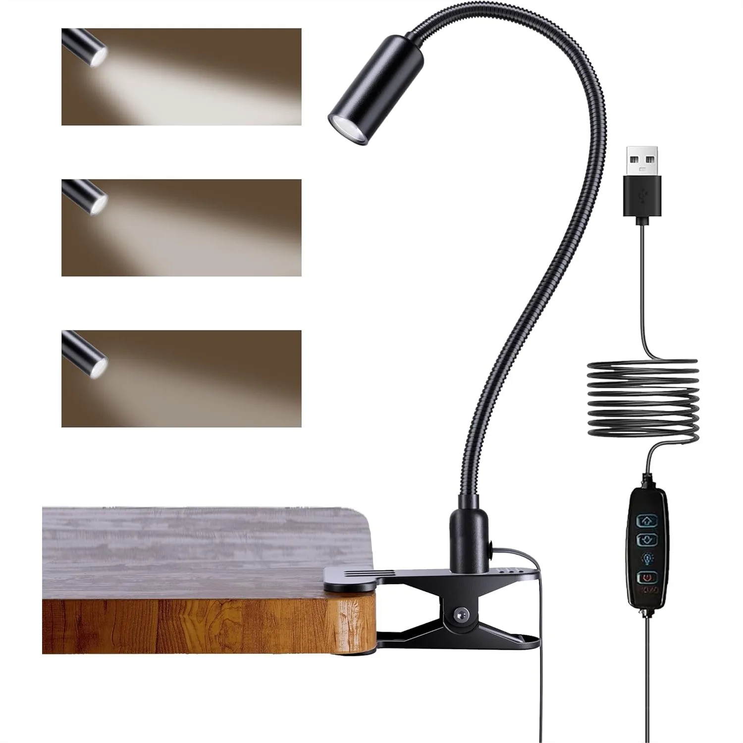 Led Desk Lamp With Clamp 10 Brightness Levels 12 Flexible Gooseneck USB Reading Lamp For Home Office Study Bedroom Black Metal Clamp Light
Led Desk Lamp With Clamp 10 Brightness Levels 12 Flexible Gooseneck USB Reading Lamp For Home Office Study Bedroom Black Metal Clamp Light