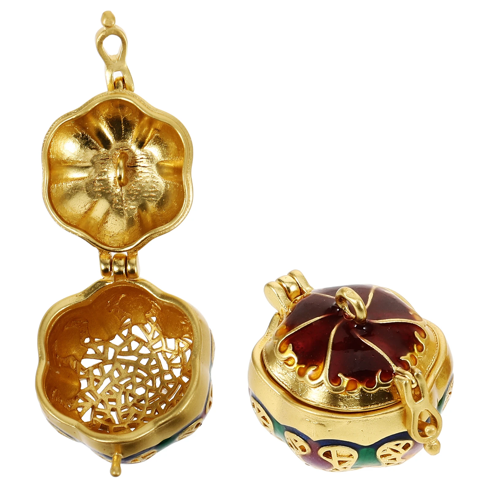 2Pcs Pumpkin Sachet Hollow Ball Openable Pendant Jewelry Accessories Charm Golden Metal Aroma Case Necklace Decor
2Pcs Pumpkin Sachet Hollow Ball Openable Pendant Jewelry Accessories Charm Golden Metal Aroma Case Necklace Decor