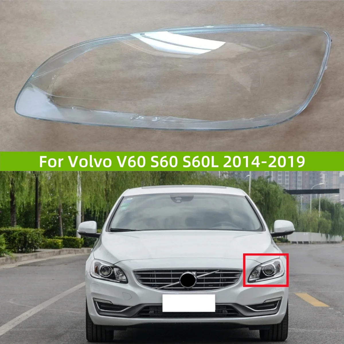 For Volvo V60 S60 S60L 2014 2015 2016 2017 2018 2019 Car Articles Lights Lens Shell Replace The Original Lens
For Volvo V60 S60 S60L 2014 2015 2016 2017 2018 2019 Car Articles Lights Lens Shell Replace The Original Lens