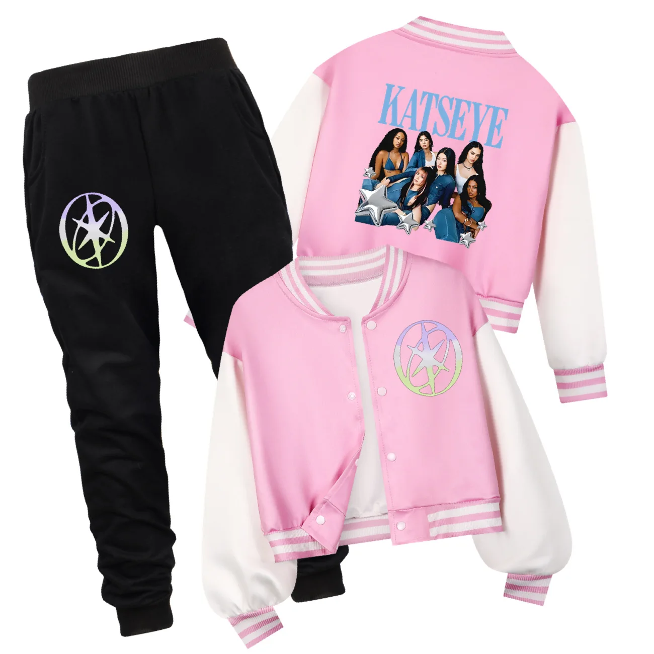 Katseye Funny Print Kids Clothes Boys Baseball Uniform+Pants 2pcs set Spring Autumn Girls Casual Hoodies Set Children Costume
Katseye Funny Print Kids Clothes Boys Baseball Uniform+Pants 2pcs set Spring Autumn Girls Casual Hoodies Set Children Costume