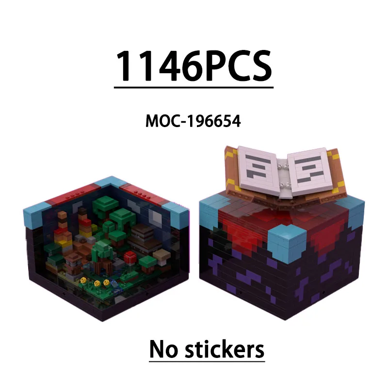 MOC-196654 Building Block Magic Cube Desk Model Ornament, 1146 Pieces, Children's Birthday, Christmas, and New Year Toy Gift
MOC-196654 Building Block Magic Cube Desk Model Ornament, 1146 Pieces, Children's Birthday, Christmas, and New Year Toy Gift