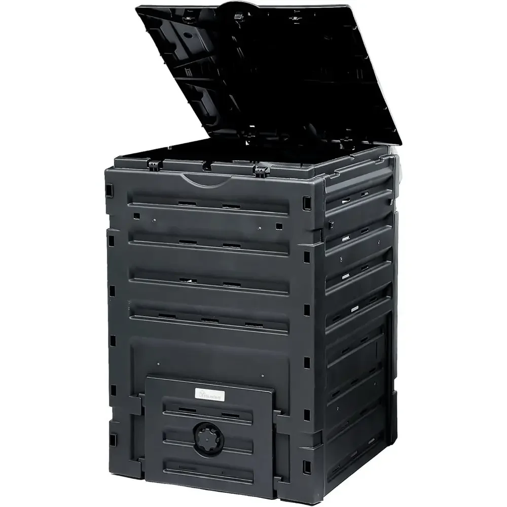 Large 120 Gallon Outdoor Compost Bin with Snap-on Lid and Aeration, Lightweight Tumbler for Garden Composting
Large 120 Gallon Outdoor Compost Bin with Snap-on Lid and Aeration, Lightweight Tumbler for Garden Composting