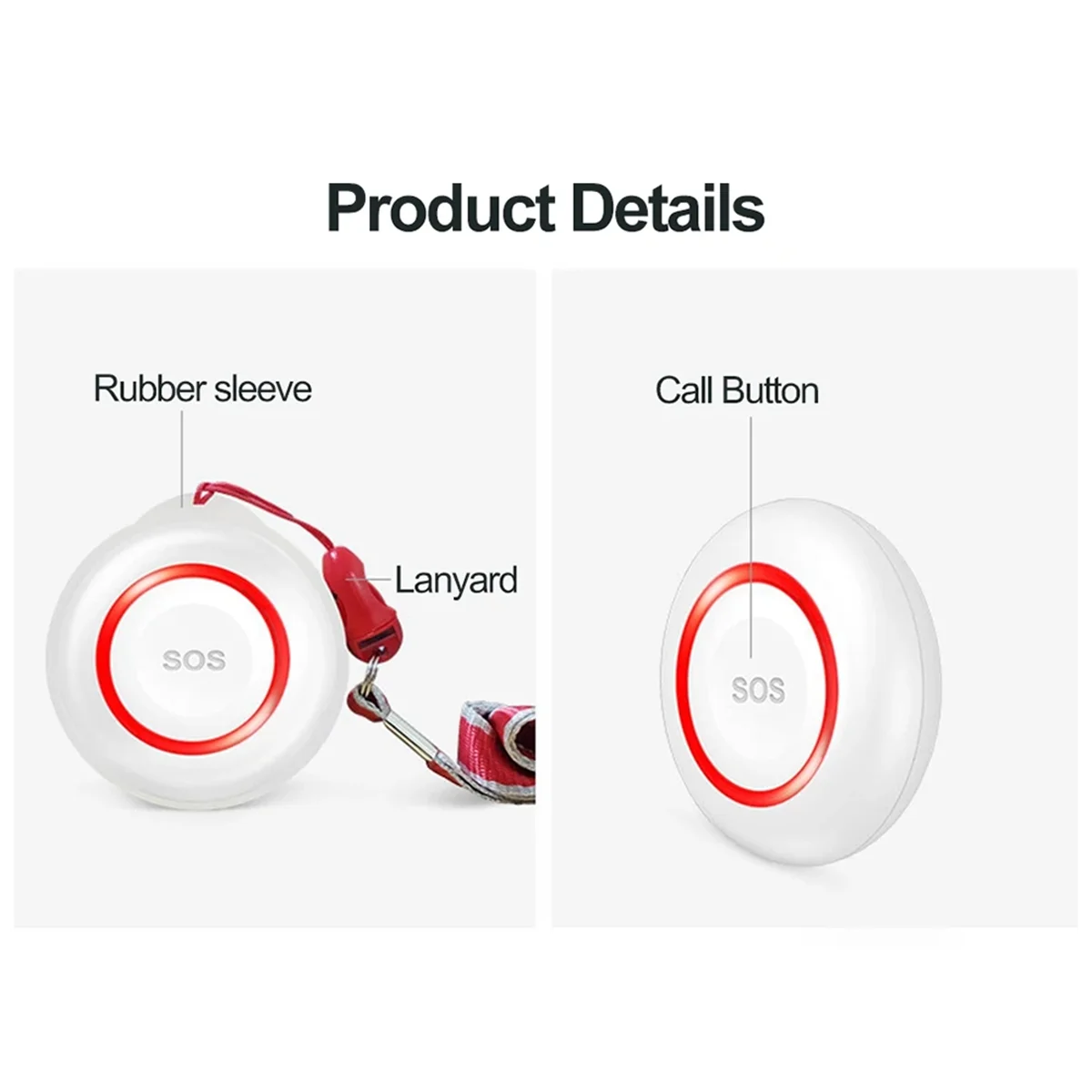 ARY-fWiFi SOS Alarm Button Battery Rechargeable Elderly Smart Emergency Panic Button Old Man Personal
ARY-fWiFi SOS Alarm Button Battery Rechargeable Elderly Smart Emergency Panic Button Old Man Personal