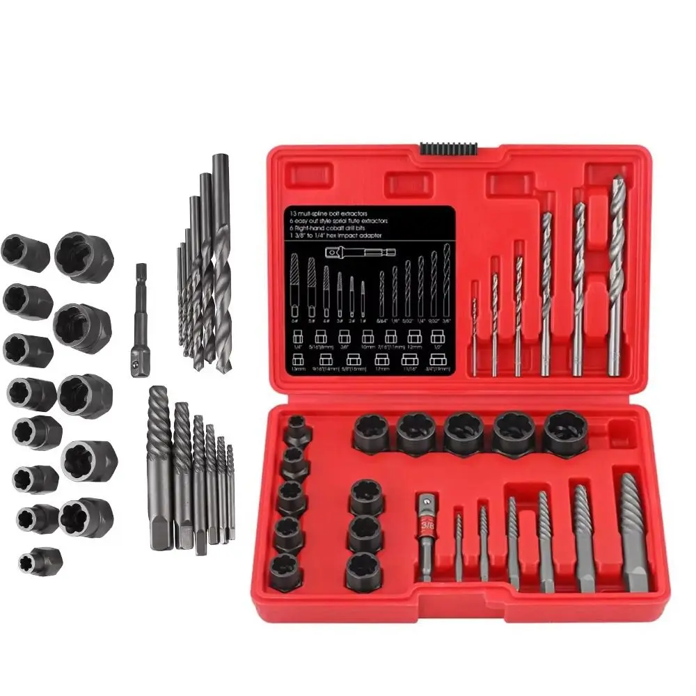 High-grade Steel Hex Adapter Quickly Extract Broken Bolts Durable Screw Extractor Efficient Anti Slip Broken Bolt Remover Tools
High-grade Steel Hex Adapter Quickly Extract Broken Bolts Durable Screw Extractor Efficient Anti Slip Broken Bolt Remover Tools