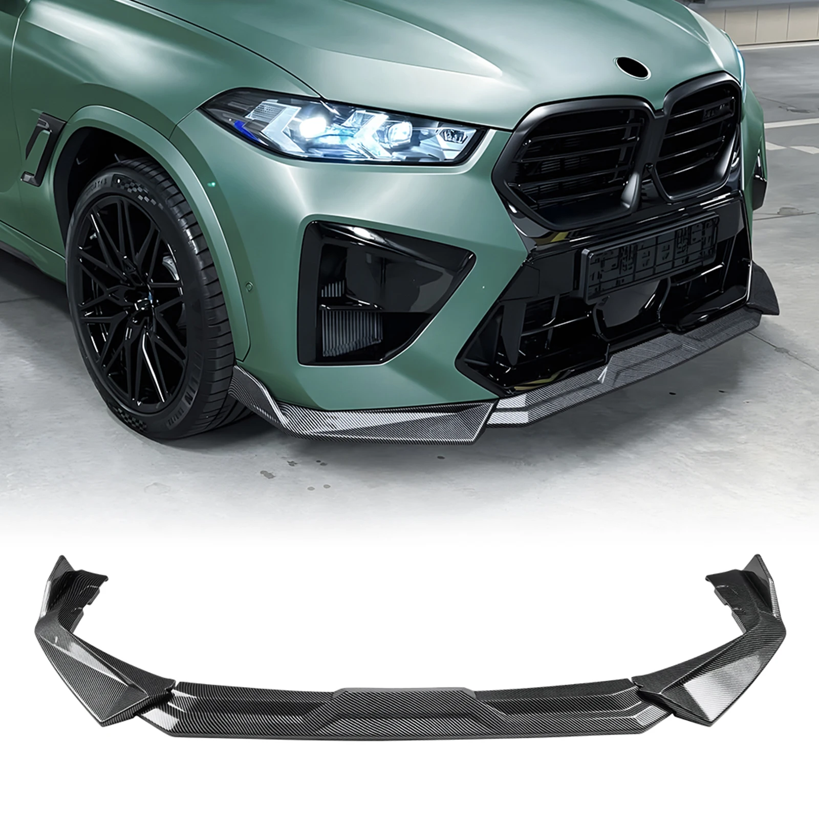 For BMW X6M F96 LCI 2024-2026 Front Bumper Spoiler Lip Carbon Fiber Look/Gloss Black Lower Splitter Blade Protector Guard Kits
For BMW X6M F96 LCI 2024-2026 Front Bumper Spoiler Lip Carbon Fiber Look/Gloss Black Lower Splitter Blade Protector Guard Kits