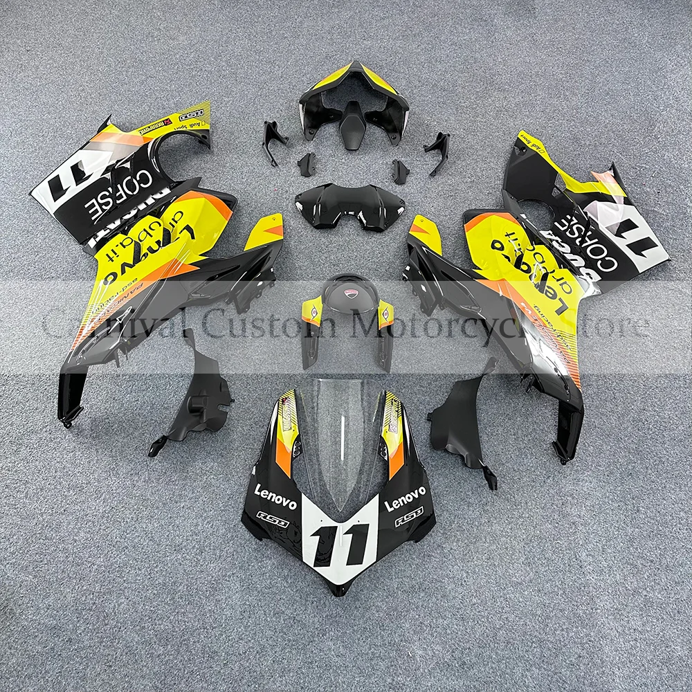 High quality Black and Yellow ABS Motorcycle fairing kit cover for Ducati Panigale V4 V4S V4R 2022-2024 full body cover Kit
High quality Black and Yellow ABS Motorcycle fairing kit cover for Ducati Panigale V4 V4S V4R 2022-2024 full body cover Kit