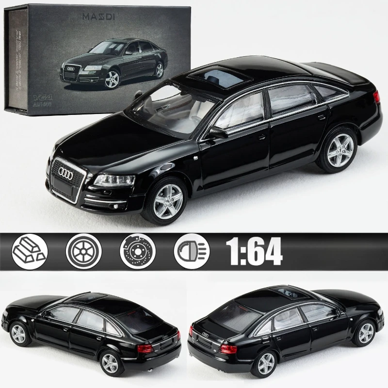 Simulation 1:64 Officially Licensed Audi A6 (C6) Alloy Car Model Diecast Miniature Vehicle Toys for Kids Collection Vehicle
Simulation 1:64 Officially Licensed Audi A6 (C6) Alloy Car Model Diecast Miniature Vehicle Toys for Kids Collection Vehicle