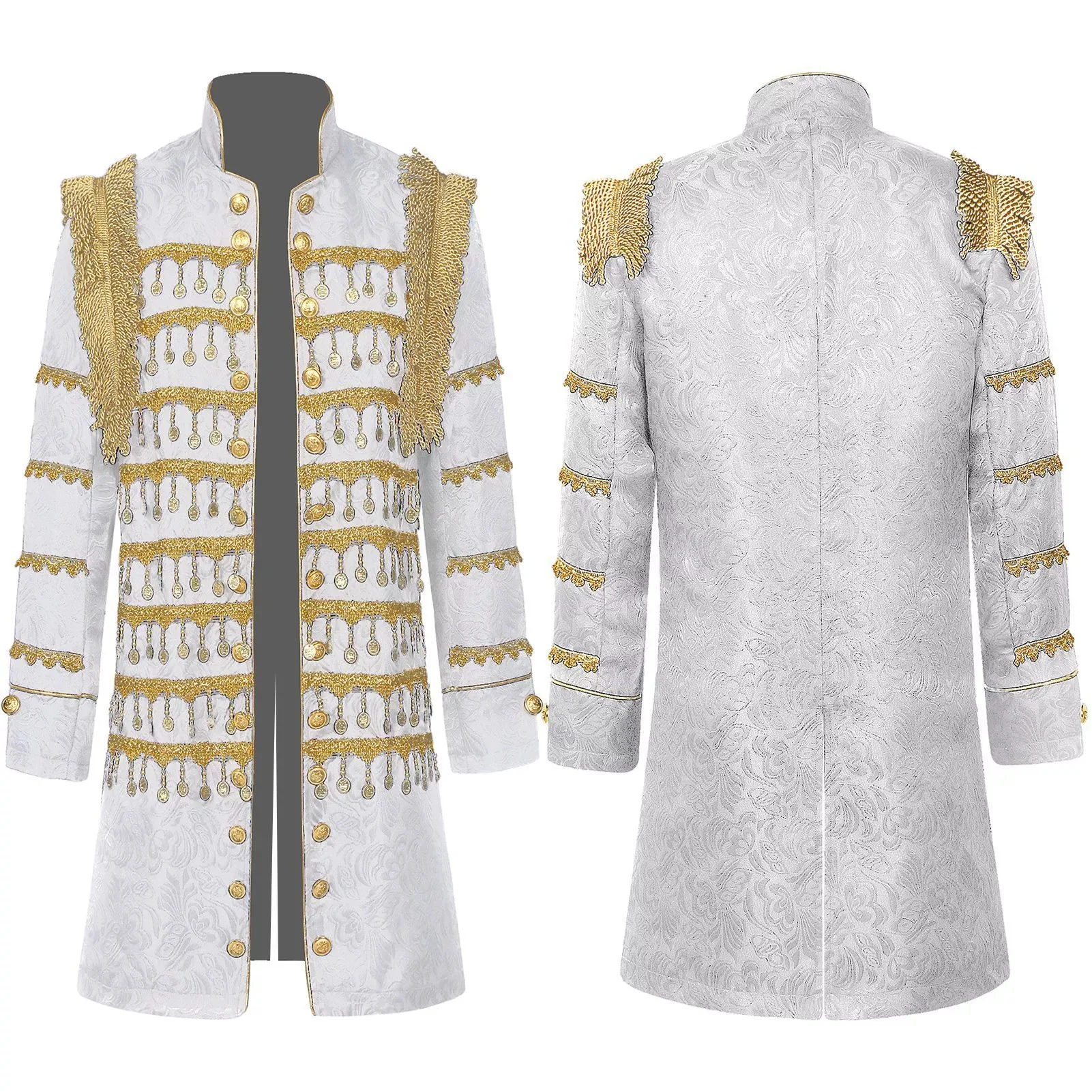 Vintage Men Jacket Punk Gothic Court Prince Cosplay Coat Stage Shown Peformance Costume
Vintage Men Jacket Punk Gothic Court Prince Cosplay Coat Stage Shown Peformance Costume