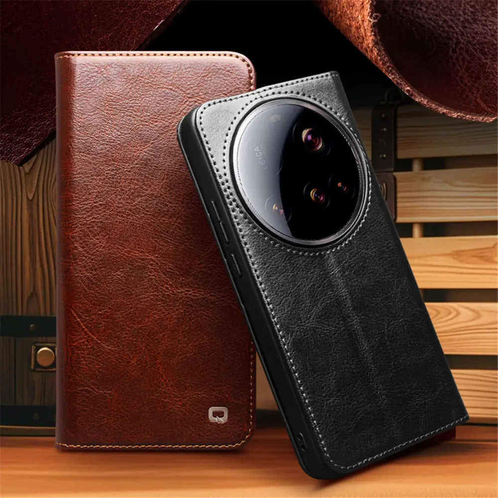 Genuine Cowhide Leather Flip Case for Xiaomi 15 Ultra Card Slot Holder Cover
Genuine Cowhide Leather Flip Case for Xiaomi 15 Ultra Card Slot Holder Cover