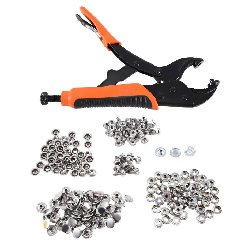 Stock Quantity Heavy Duty Snap Fastener Tool,Snap Setter Tool Kit With 60 Sets, For Boat Cover, Snap Button Tool, Replacing Meta
Stock Quantity Heavy Duty Snap Fastener Tool,Snap Setter Tool Kit With 60 Sets, For Boat Cover, Snap Button Tool, Replacing Meta