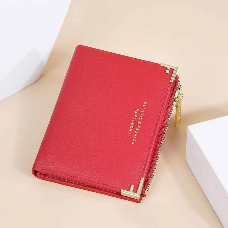 2025 Leather Women Short Wallet Luxury High Quality Solid Zipper Coin Purse Bank Credit Card Holder Slim Small Money Bag Wallet
2025 Leather Women Short Wallet Luxury High Quality Solid Zipper Coin Purse Bank Credit Card Holder Slim Small Money Bag Wallet
