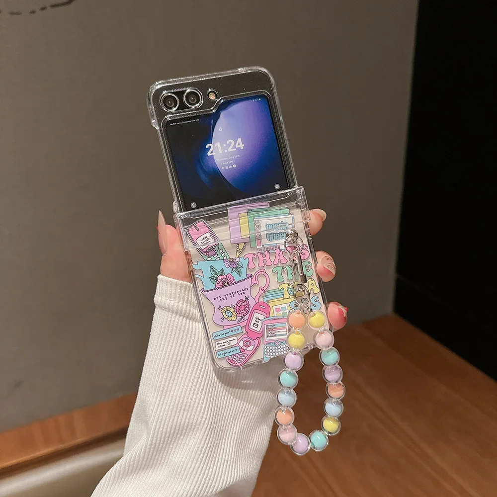 Transparent Painted Pattern For Samsung Galaxy Z Flip 6 5 4 Case Folding Hinge Bracelet Shockproof Protection Cover Accessories
Transparent Painted Pattern For Samsung Galaxy Z Flip 6 5 4 Case Folding Hinge Bracelet Shockproof Protection Cover Accessories