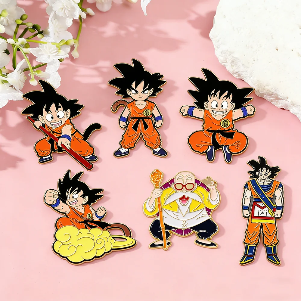 6Pcs Anime Dragon Ball Son Goku Enamel Pins Cartoon Character Master Roshi Lapel Brooch Badge For Fans Gifts
6Pcs Anime Dragon Ball Son Goku Enamel Pins Cartoon Character Master Roshi Lapel Brooch Badge For Fans Gifts