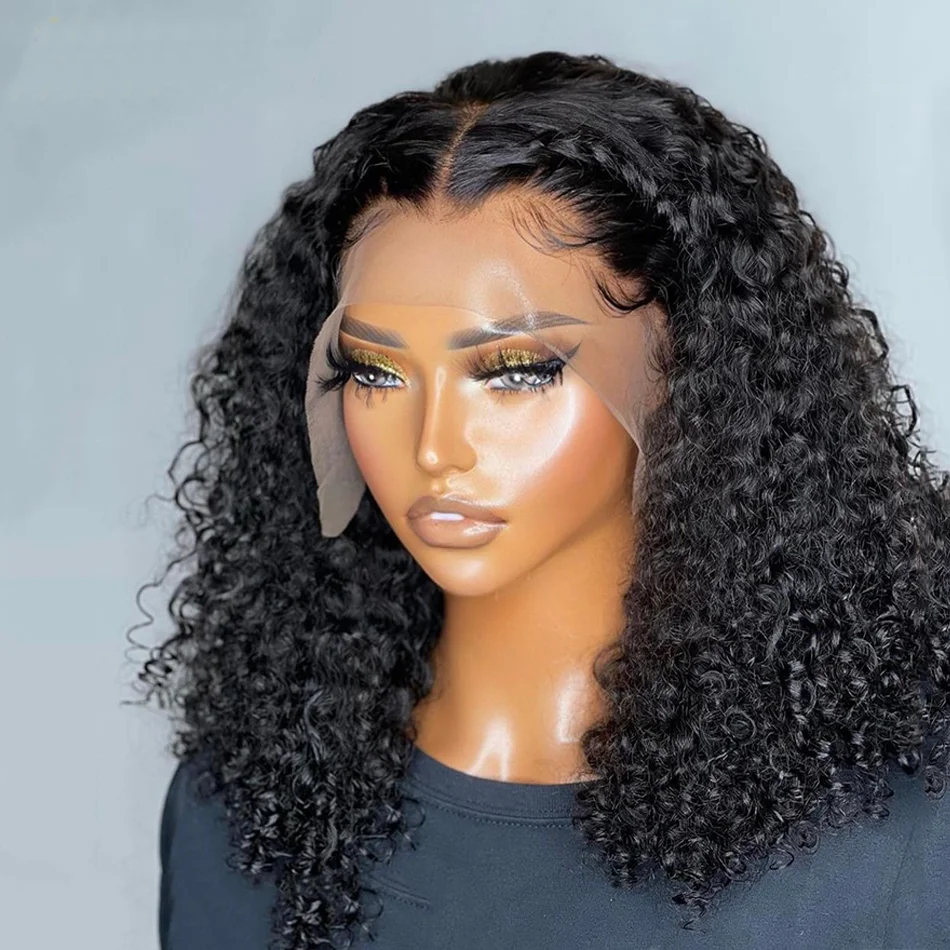 Natural Black Soft Preplucked Glueless 26Inch Long 180 Density Kinky Curly Lace Front Wig For Women With BabyHair Daily Cosplay
Natural Black Soft Preplucked Glueless 26Inch Long 180 Density Kinky Curly Lace Front Wig For Women With BabyHair Daily Cosplay