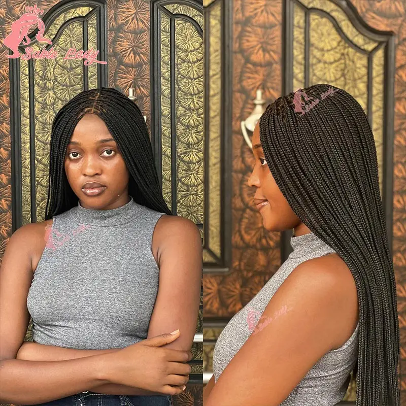 Knotless Box Braided Wigs Synthetic Full Lace Braided Lace Wigs Boho Braided Bob Wigs for Black Women Cornrow Box Braided Wigs
Knotless Box Braided Wigs Synthetic Full Lace Braided Lace Wigs Boho Braided Bob Wigs for Black Women Cornrow Box Braided Wigs