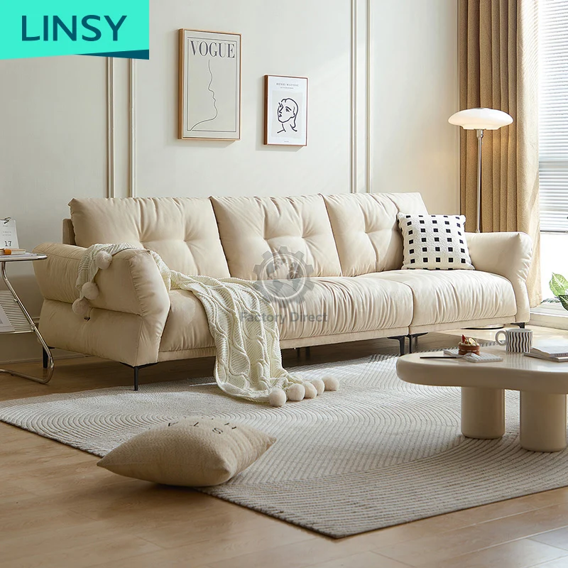 Cream Color LINSY Family Living Room Soft Sofa with Fabric BS051
Cream Color LINSY Family Living Room Soft Sofa with Fabric BS051