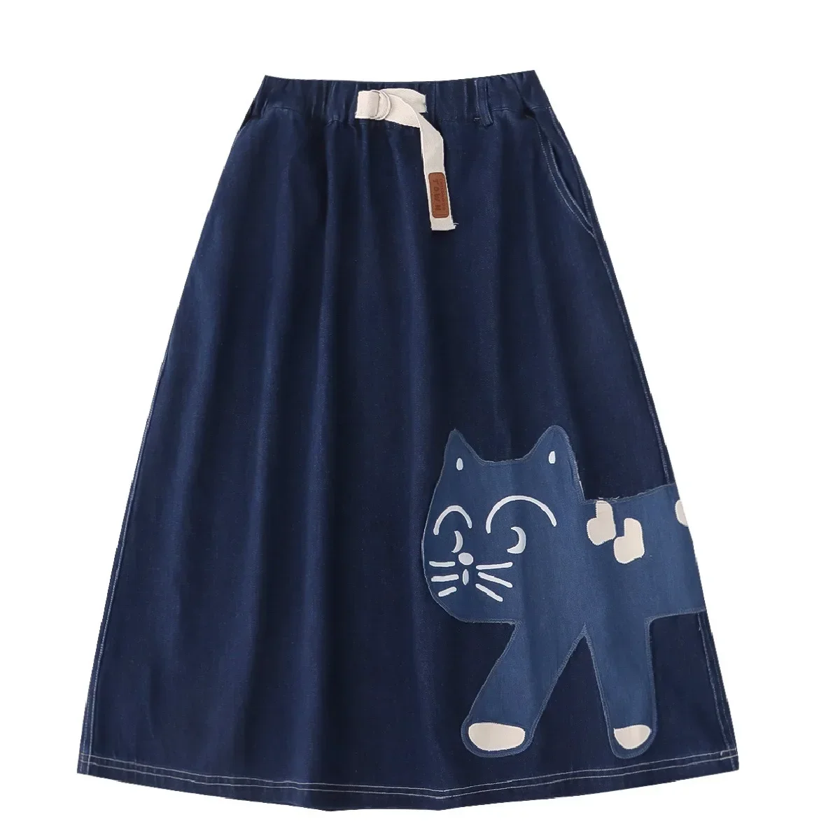 Japanese Vintage Cat Embroidery Patchwork Washable Casual Denim Skirt Autumn Loose Temperament A-line Y2k Skirt Evening Dresses
Japanese Vintage Cat Embroidery Patchwork Washable Casual Denim Skirt Autumn Loose Temperament A-line Y2k Skirt Evening Dresses