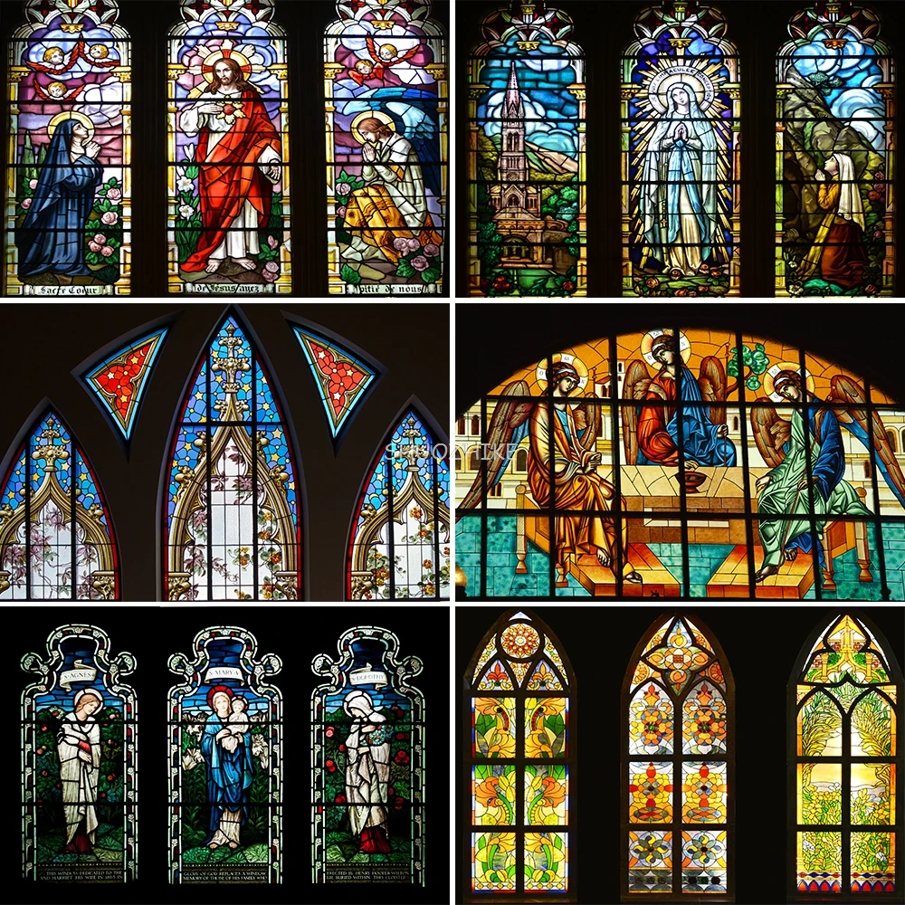Photo Background Stained Glass Window Church Pentecost Theme Family Portrait for Studio Photography Backdrop Props
Photo Background Stained Glass Window Church Pentecost Theme Family Portrait for Studio Photography Backdrop Props