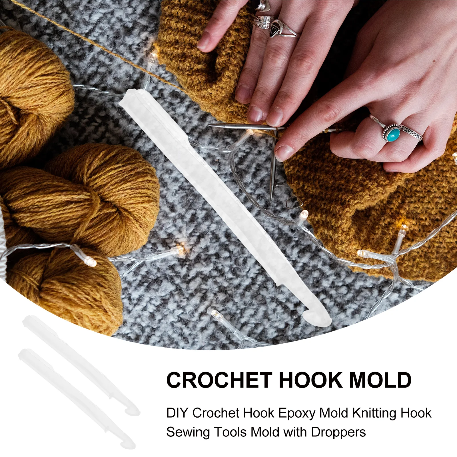 Epoxy Resin Crochet Hook Molds Silicone DIY Knitting Tools Flexible Smooth Casting Accessories Gifts Jewelry Craft
Epoxy Resin Crochet Hook Molds Silicone DIY Knitting Tools Flexible Smooth Casting Accessories Gifts Jewelry Craft