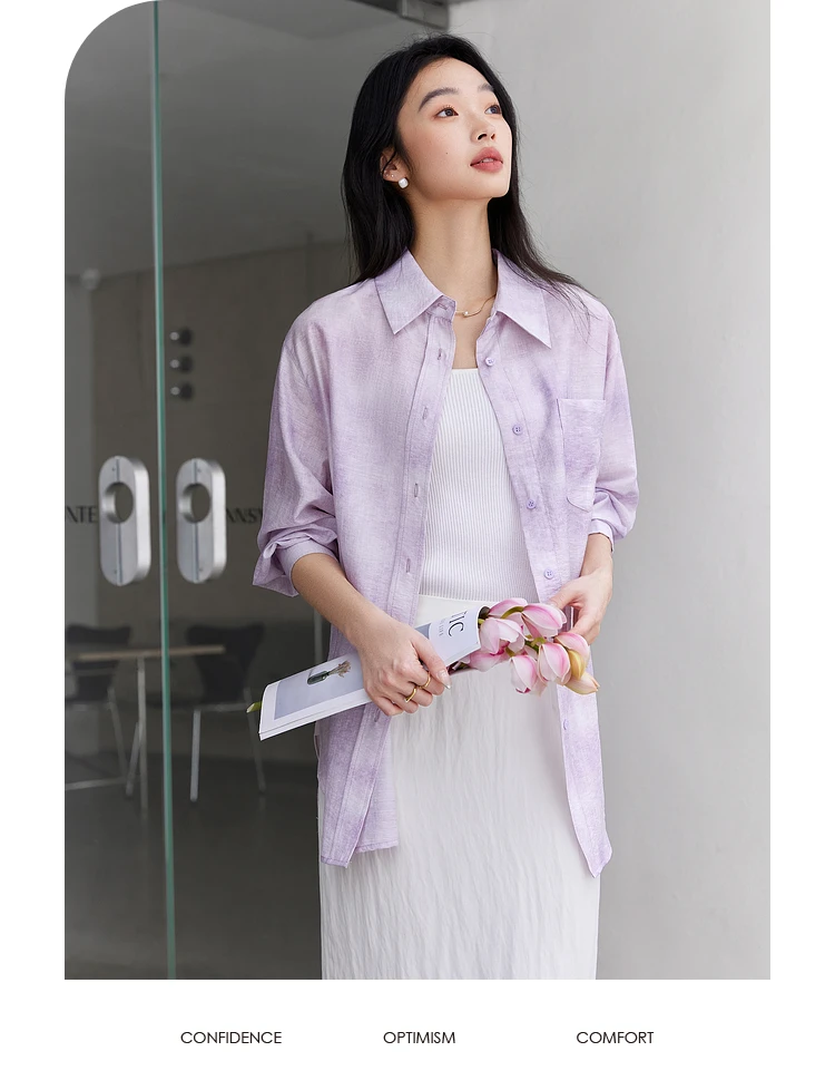 VIMLY Retro Smudge Color Lapel Design Shirt Women's Spring 2025 New Temperament Commuter Top A0335
VIMLY Retro Smudge Color Lapel Design Shirt Women's Spring 2025 New Temperament Commuter Top A0335