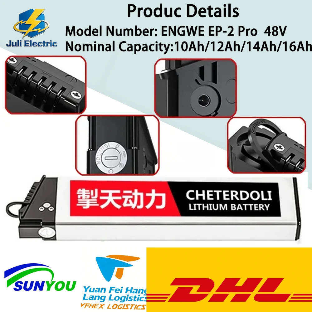 Aleaivy DCH 006 48V Lithium Battery 10Ah To 16Ah for Samebike LO26 20LVXD30 XP2.0 Folding Electric Bicycle Replacement
Aleaivy DCH 006 48V Lithium Battery 10Ah To 16Ah for Samebike LO26 20LVXD30 XP2.0 Folding Electric Bicycle Replacement