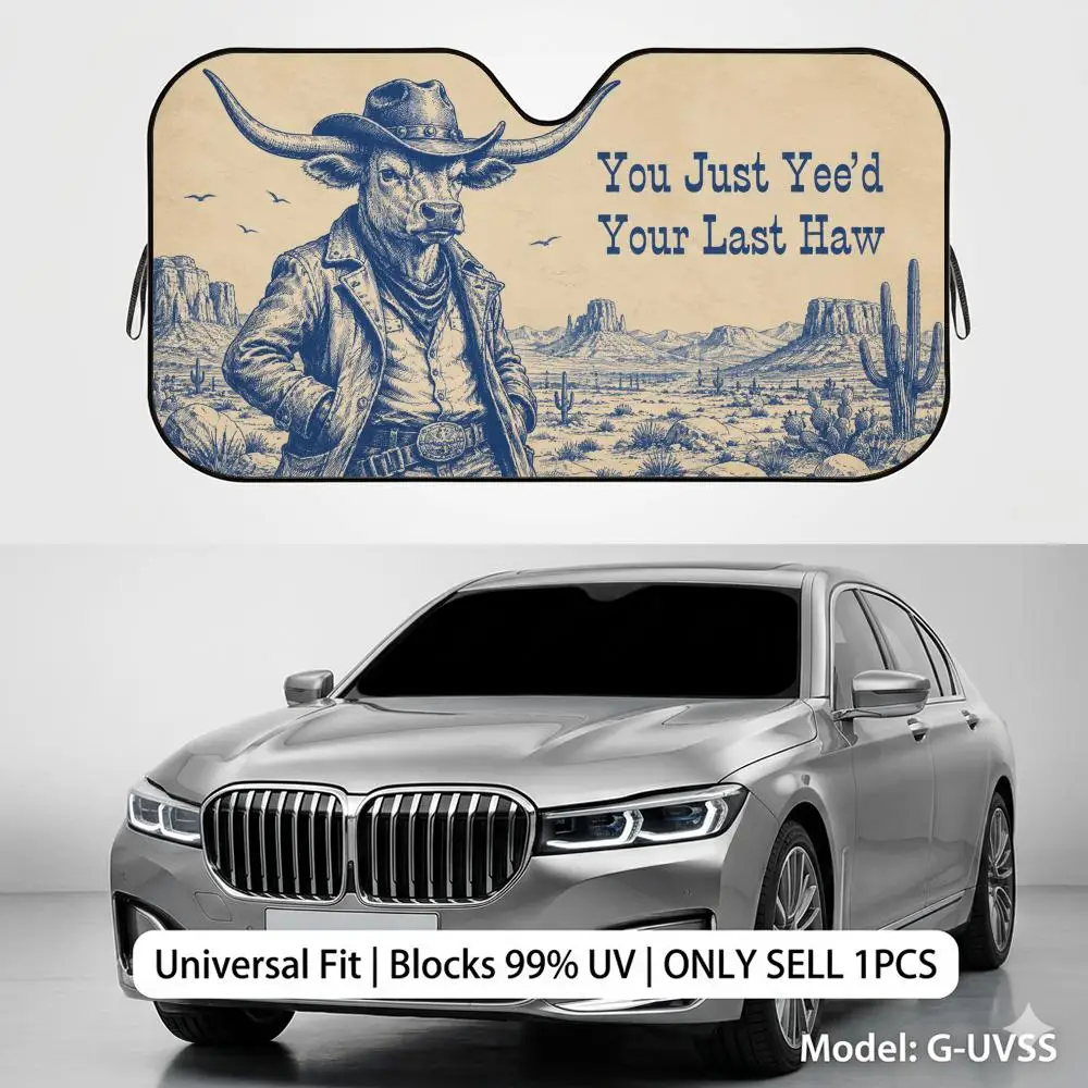 You Just Yeed Your Last Haw Sun Visor Reusable Double-Sided Windshield Sun Visor UV Block Portable Heat Shield Cover
You Just Yeed Your Last Haw Sun Visor Reusable Double-Sided Windshield Sun Visor UV Block Portable Heat Shield Cover
