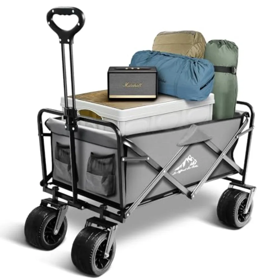 Large Collapsible Wagon Cart Heavy Duty Foldable, Large Capacity Foldable Grocery Beach Wagon for Camping Sports Shopping
Large Collapsible Wagon Cart Heavy Duty Foldable, Large Capacity Foldable Grocery Beach Wagon for Camping Sports Shopping